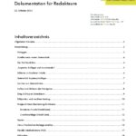 Dokumentation mit Inhaltsverzeichnis