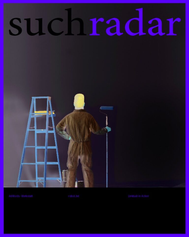 Mann mit Farbroller vor einer Wand