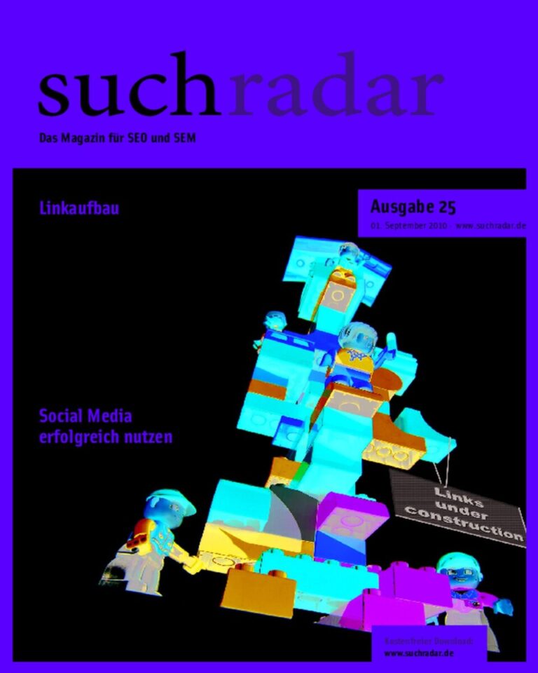 Titelseite von suchradar Magazine