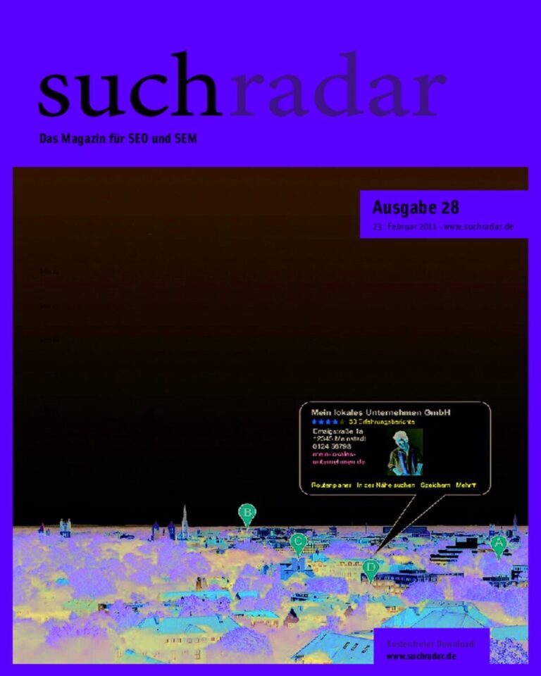 Cover des Magazins suchradar – Ausgabe 28